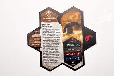 Earth Elemental - Common Hero-All Things Heroscape
