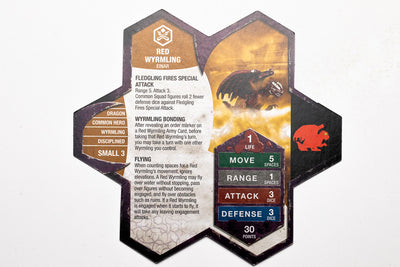 Red Wyrmling - Common Hero-All Things Heroscape