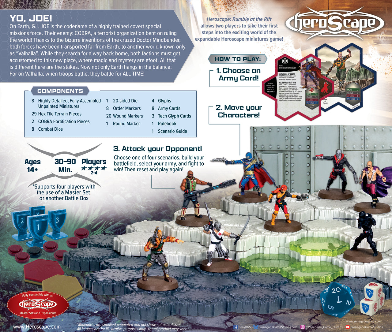 G. I. JOE Heroscape: Rumble at the Rift Battle Box - Unpainted Standard Edition (PRE-ORDER)-All Things Heroscape