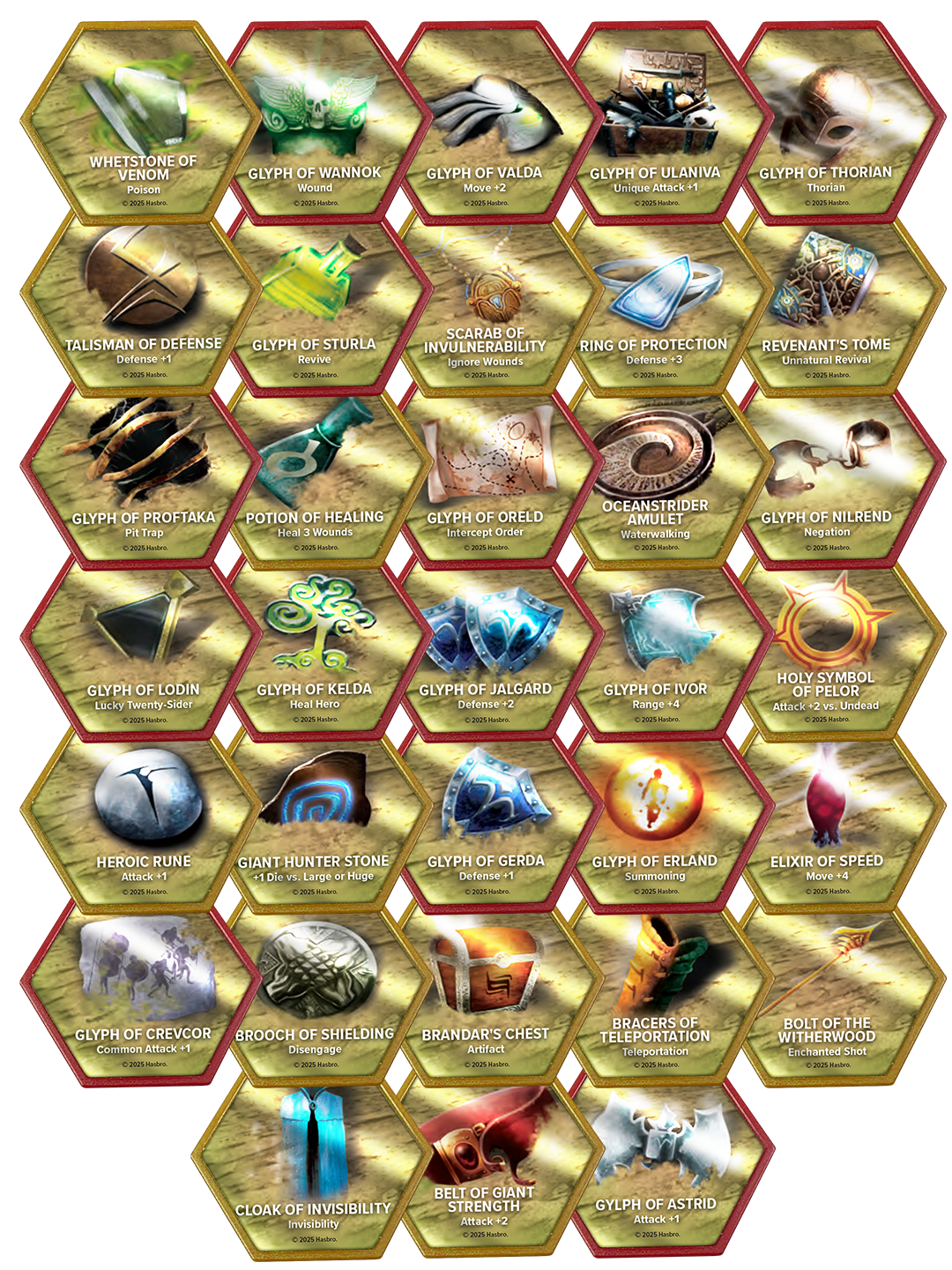Renegade Glyph Pack - 33 Glyphs-All Things Heroscape