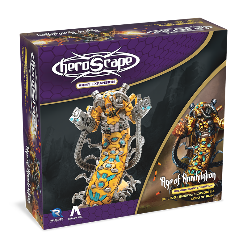 Boiling Tension: Scavorith Lord of Ruin Army Expansion - Pre-Painted Premium Edition-All Things Heroscape