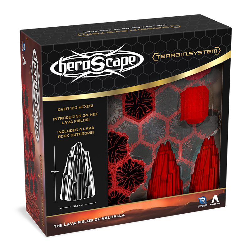 Heroscape: The Lava Fields of Valhalla Terrain Expansion-All Things Heroscape