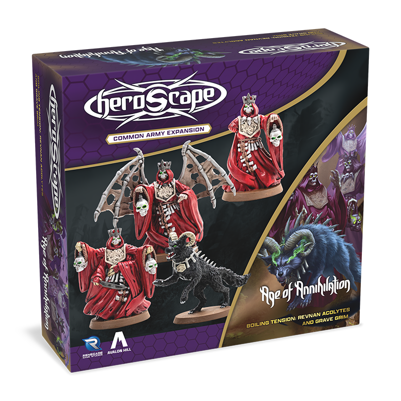 Boiling Tension: Revnan Acolytes & Grave Grim Common Army Expansion - Unpainted Standard Edition-All Things Heroscape