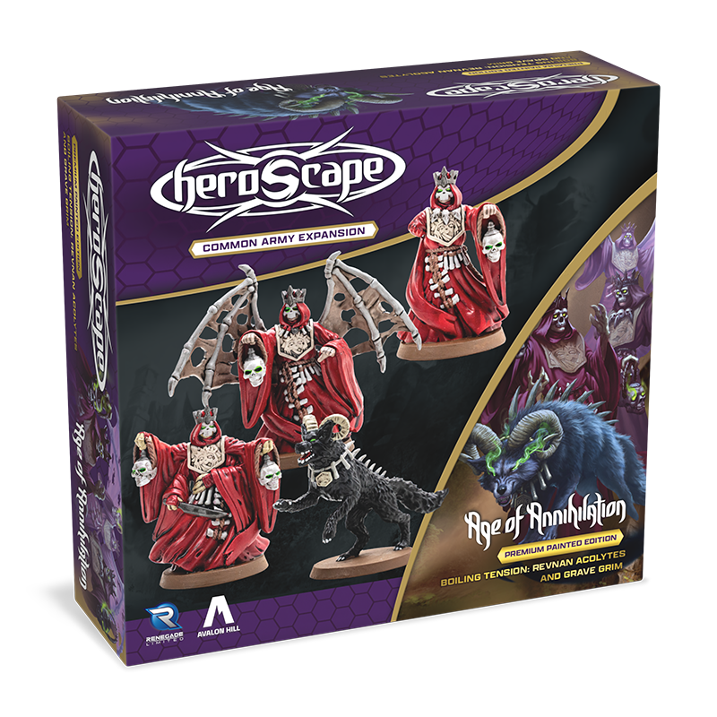 Boiling Tension: Revnan Acolytes & Grave Grim Common Army Expansion - Pre-Painted Premium Edition-All Things Heroscape
