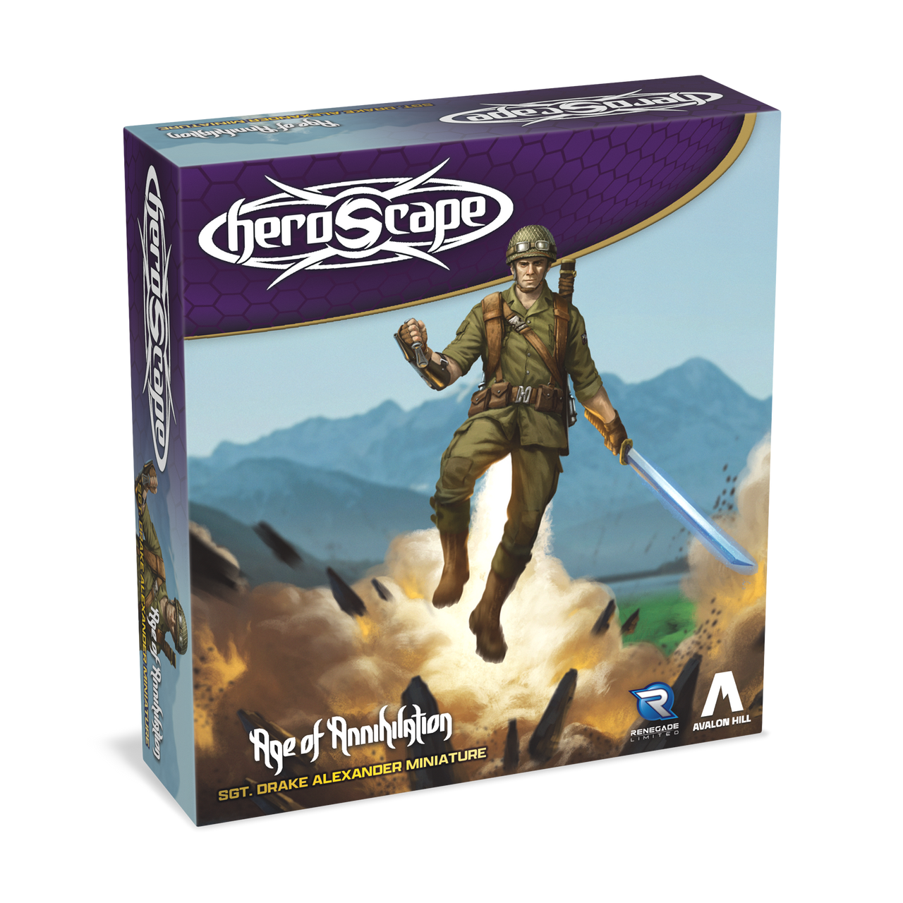 Sgt. Drake Alexander - Age of Annihilation Promo Figure - Pre-Painted - Premium Edition-All Things Heroscape