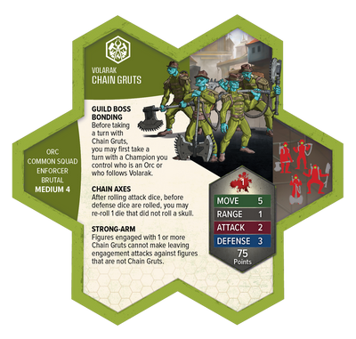 Gathering Storm: Chain Gruts & Ramosaur Rider Common Army Expansion - Unpainted Standard Edition (PRE-ORDER)-All Things Heroscape