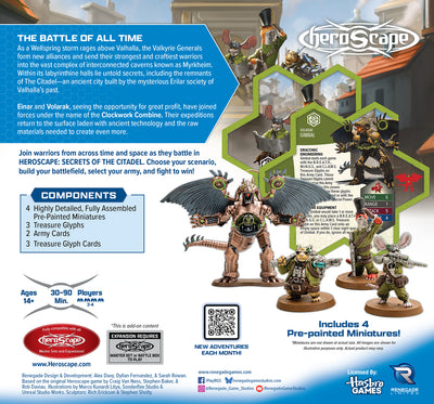 Secrets of the Citadel: Clockwork Combine Research Expedition Army Expansion - Pre-Painted Premium Edition (PRE-ORDER)-All Things Heroscape