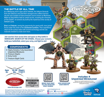 Secrets of the Citadel: Clockwork Combine Research Expedition Army Expansion - Unpainted Standard Edition (PRE-ORDER)-All Things Heroscape