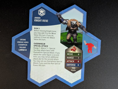 Knight Irene - Unique Hero-All Things Heroscape