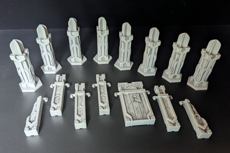 Laur Walls Ruins Terrain Set - AoA Master Set