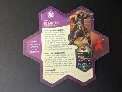 Fia Bonny the Void Siren - Unique Hero-All Things Heroscape