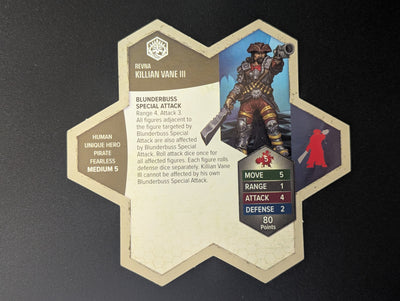 Killian Vane III - Unique Hero-All Things Heroscape