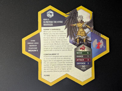 Glinerva the Kyrie Warrior - Unique Hero-All Things Heroscape