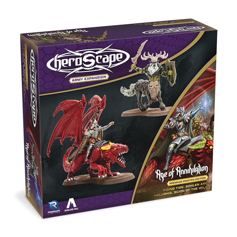 Rising Tide: Sonlen & Halushia, Scion of the Wild Army Expansion - Pre-Painted Premium Edition-All Things Heroscape