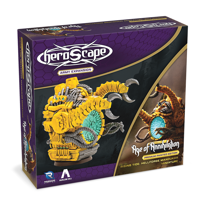 Rising Tide: Hellforge Mandukor Army Expansion - Pre-Painted Premium Edition-All Things Heroscape