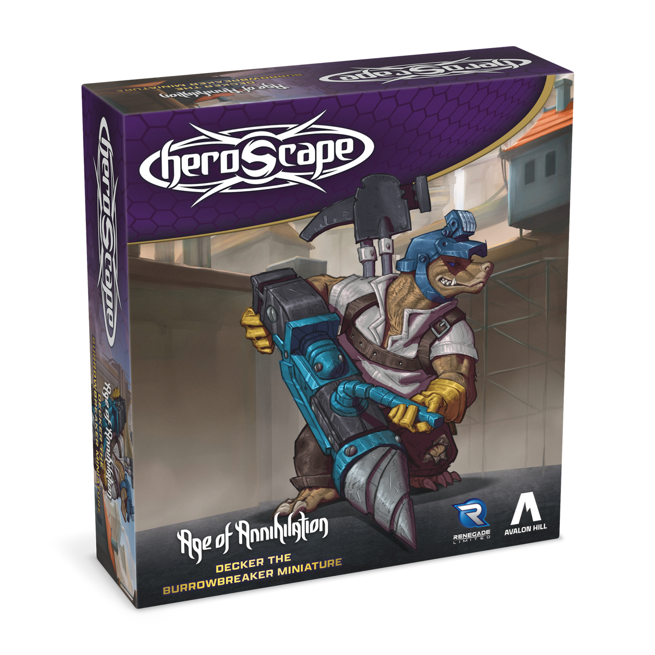 Decker the Burrowbreaker - Age of Annihilation Promo Figure - Unpainted-All Things Heroscape