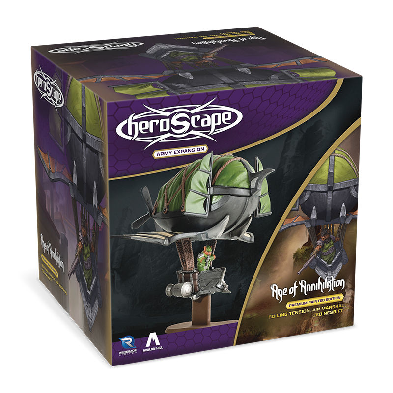 Boiling Tension: Air Marshal Zed Nesbitt Army Expansion - Premium Pre-Painted Edition-All Things Heroscape