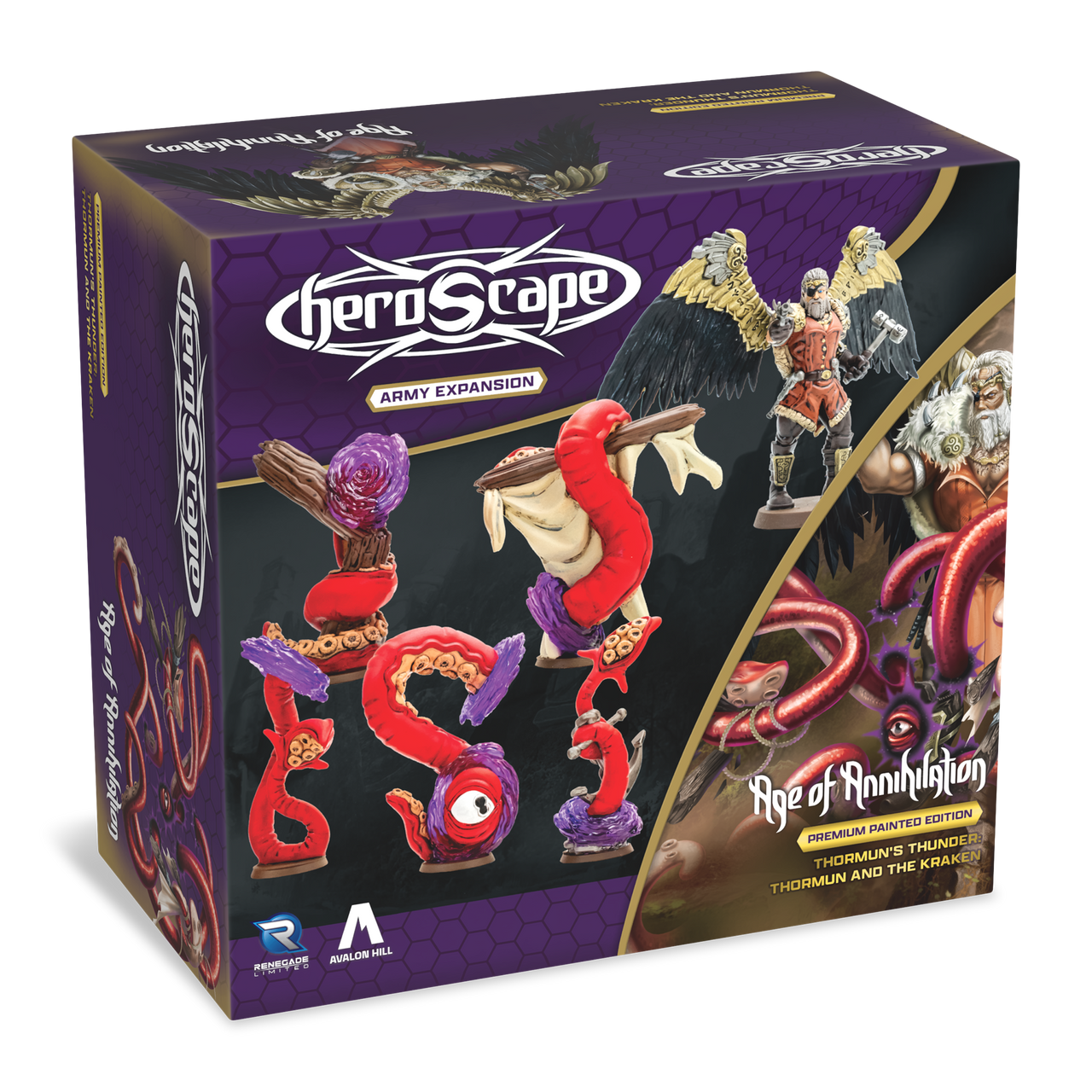 Thormun's Thunder: Thormun & Kraken Army Expansion - Pre-Painted Premium Edition (PRE-ORDER)-All Things Heroscape