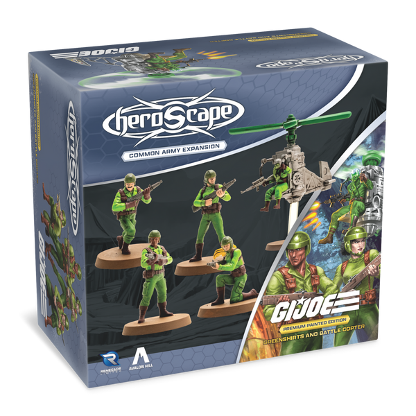 G. I. JOE Heroscape: Greenshirts & Battle Copter Common Army