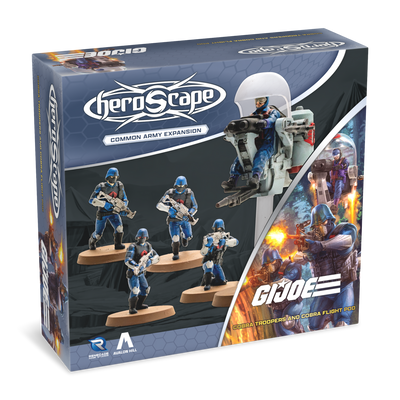 G. I. JOE Heroscape: COBRA Troopers & COBRA Flight Pod Common Army Expansion - Unpainted Standard Edition (PRE-ORDER)-All Things Heroscape