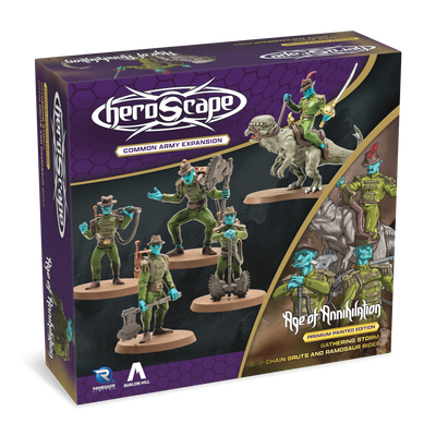 Gathering Storm: Chain Gruts & Ramosaur Rider Common Army Expansion - Pre-Painted Premium Edition (PRE-ORDER)-All Things Heroscape