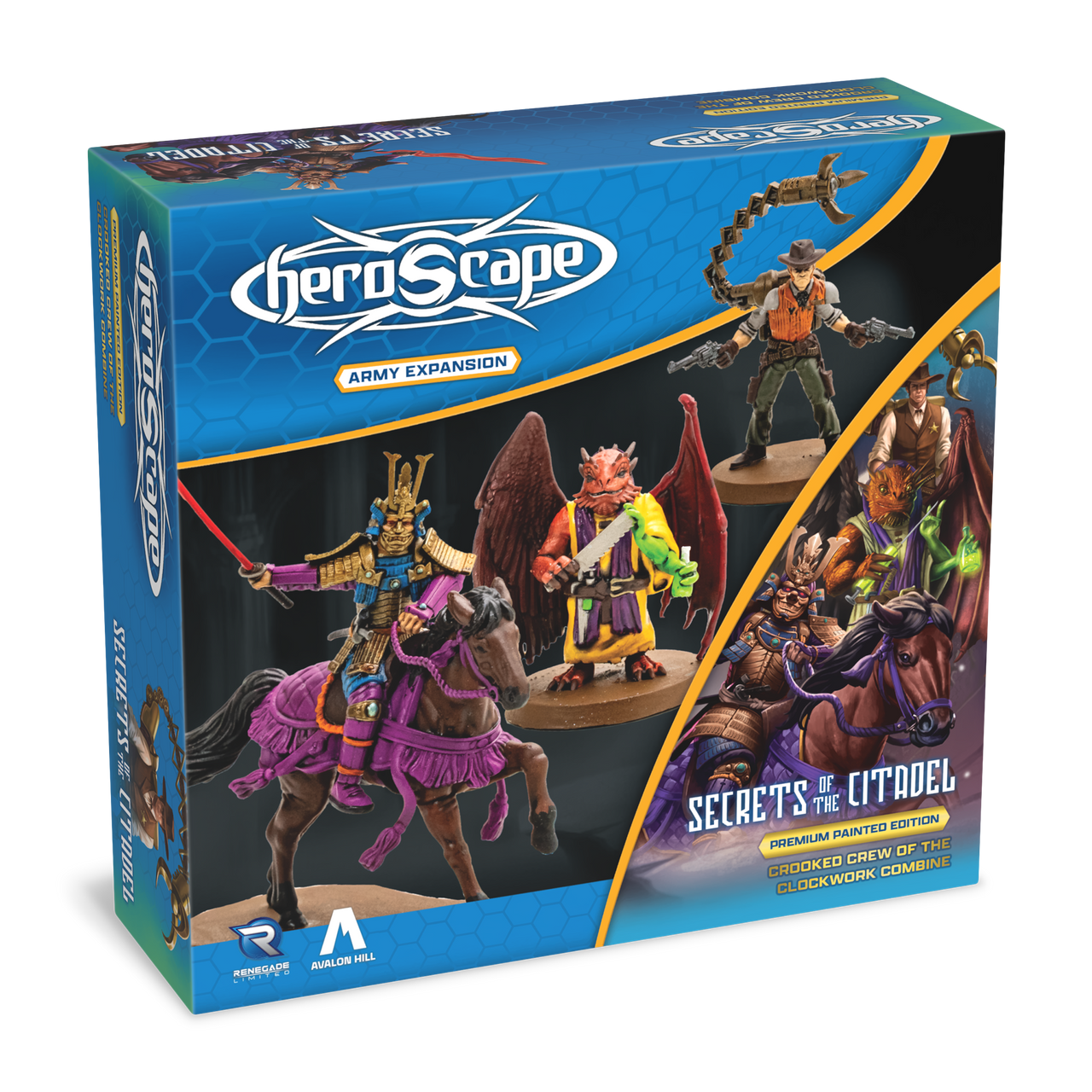 Secrets of the Citadel: Crooked Crew of the Clockwork Combine Army Expansion - Pre-Painted Premium Edition (PRE-ORDER)-All Things Heroscape