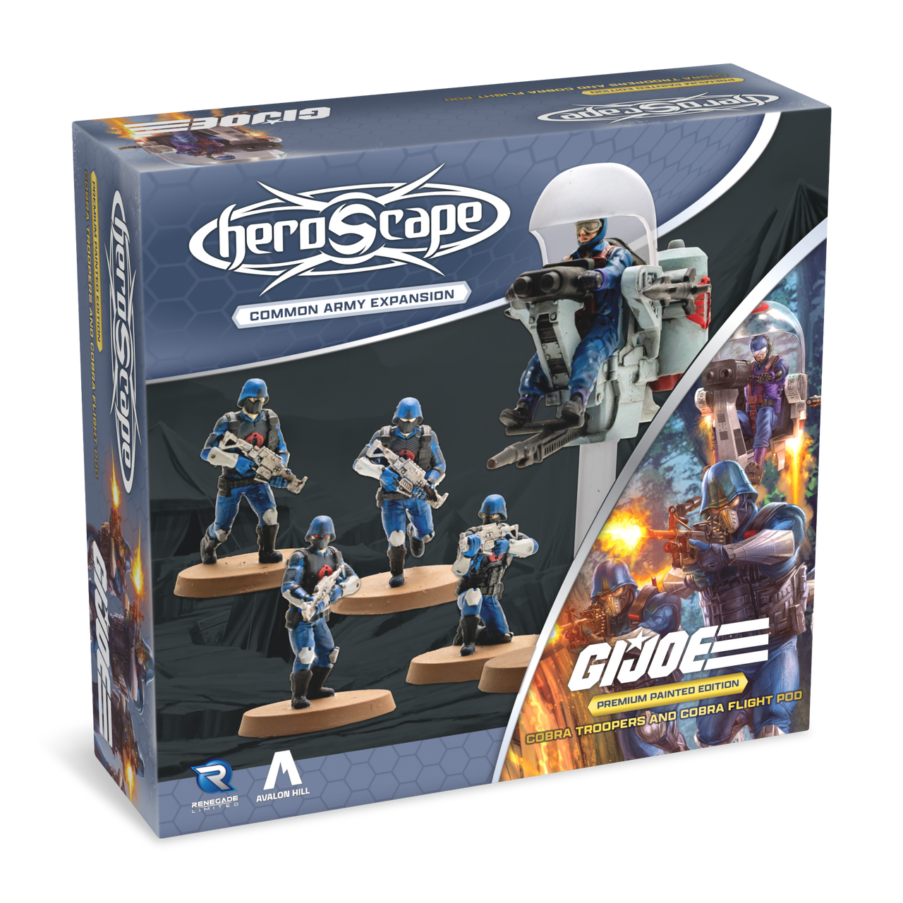 G. I. JOE Heroscape: COBRA Troopers & COBRA Flight Pod Common Army Expansion - Pre-Painted Premium Edition (PRE-ORDER)-All Things Heroscape