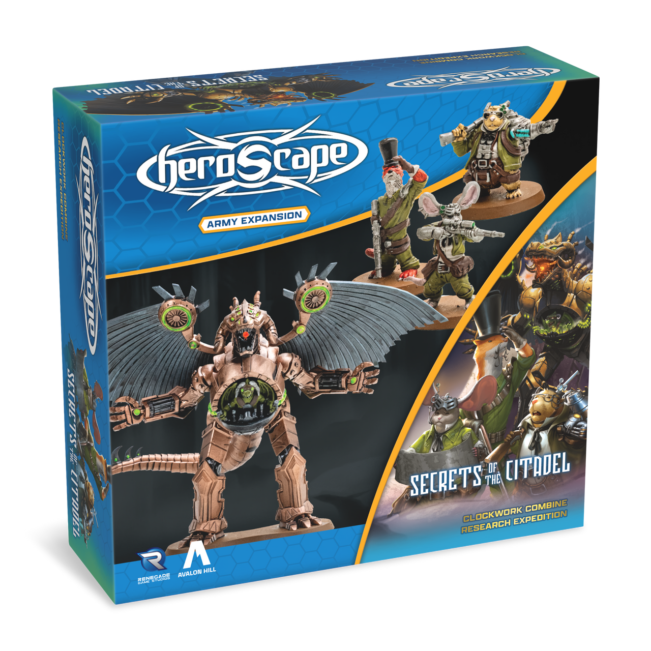 Secrets of the Citadel: Clockwork Combine Research Expedition Army Expansion - Unpainted Standard Edition (PRE-ORDER)-All Things Heroscape