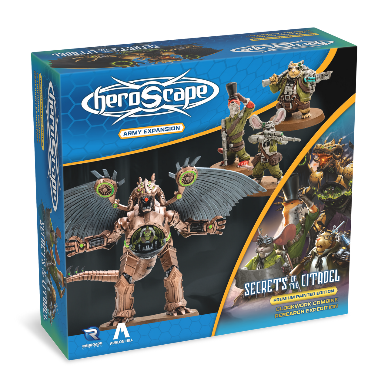Secrets of the Citadel: Clockwork Combine Research Expedition Army Expansion - Pre-Painted Premium Edition (PRE-ORDER)-All Things Heroscape