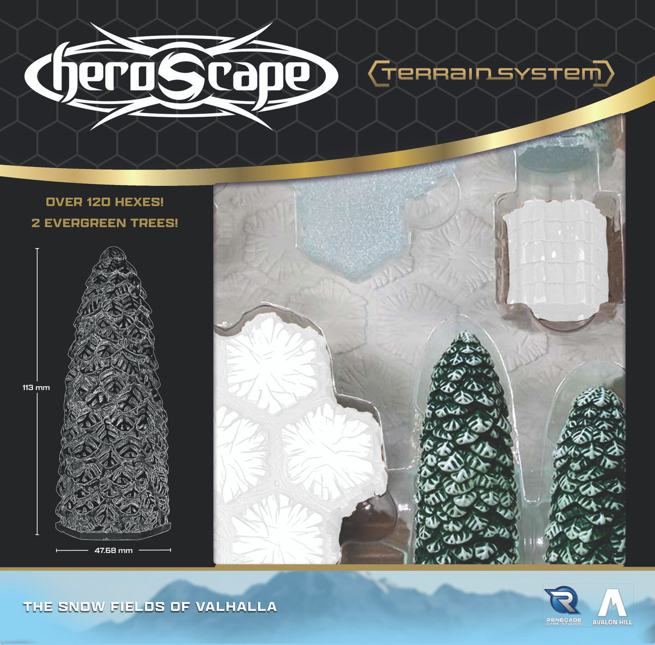 Heroscape: The Snow Fields of Valhalla Terrain Expansion-All Things Heroscape