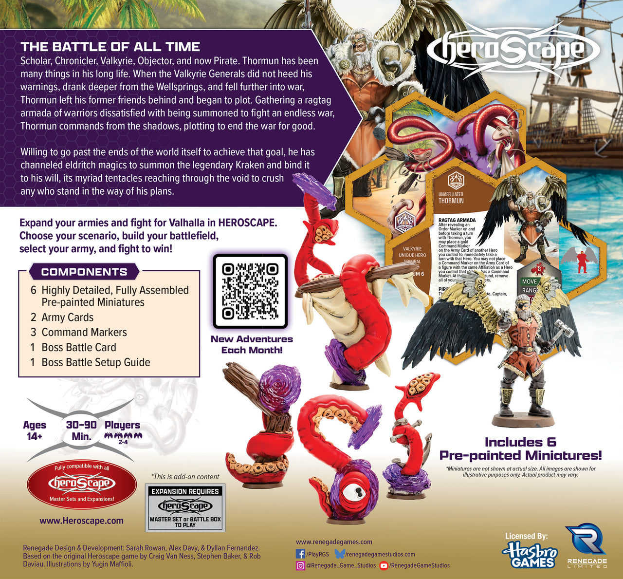 Thormun's Thunder: Thormun & Kraken Army Expansion - Pre-Painted Premium Edition (PRE-ORDER)-All Things Heroscape