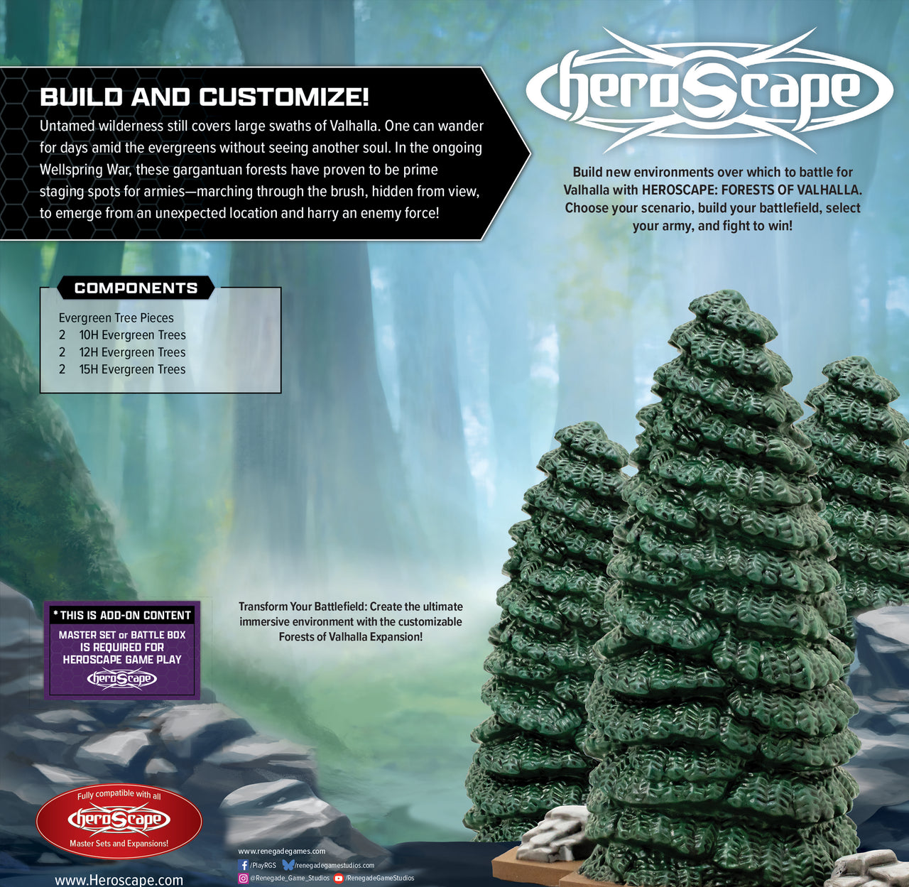 Heroscape: Forests of Valhalla Terrain Expansion (PRE-ORDER)-All Things Heroscape