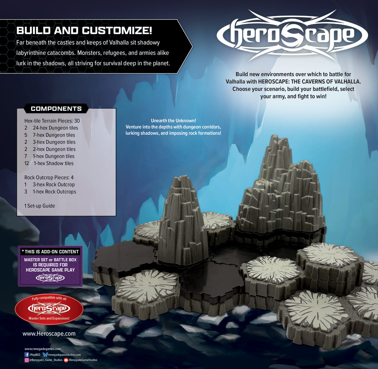 Heroscape: The Caverns of Valhalla Terrain Expansion (PRE-ORDER)-All Things Heroscape