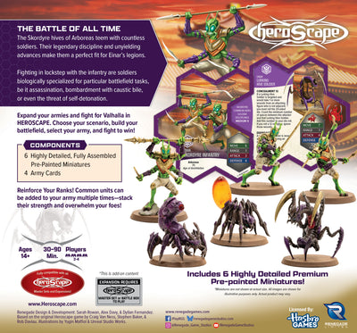 Thormun's Thunder: Skordyre Soldiers Common Army Expansion - Pre-Painted Premium Edition (PRE-ORDER)-All Things Heroscape