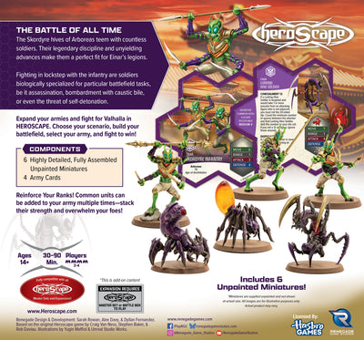 Thormun's Thunder: Skordyre Soldiers Common Army Expansion - Unpainted Standard Edition (PRE-ORDER)-All Things Heroscape
