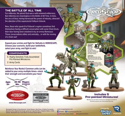 Gathering Storm: Chain Gruts & Ramosaur Rider Common Army Expansion - Pre-Painted Premium Edition (PRE-ORDER)-All Things Heroscape