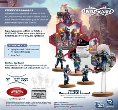 G. I. JOE Heroscape: COBRA Troopers & COBRA Flight Pod Common Army Expansion - Pre-Painted Premium Edition (PRE-ORDER)-All Things Heroscape