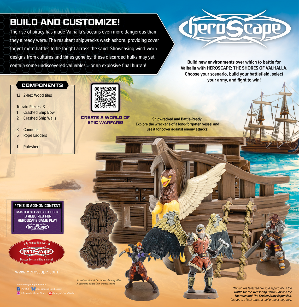 Heroscape: Shores of Valhalla Terrain Expansion (PRE-ORDER)-All Things Heroscape