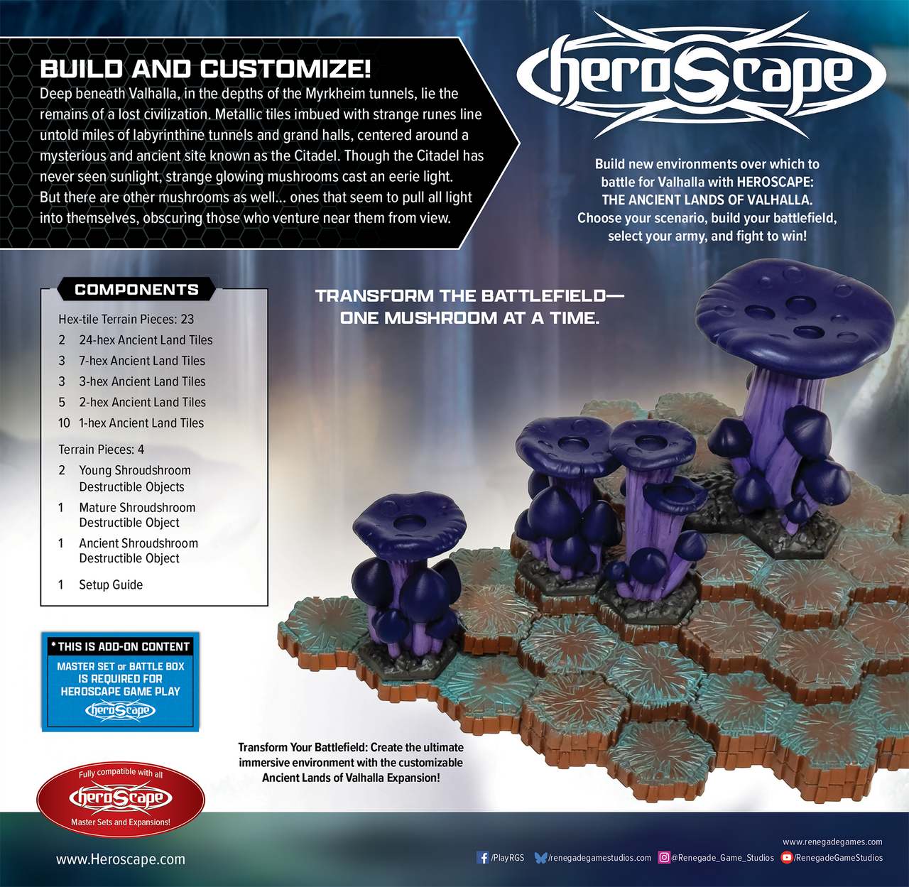 Heroscape: The Anceint Lands of Valhalla Terrain Expansion (PRE-ORDER)-All Things Heroscape