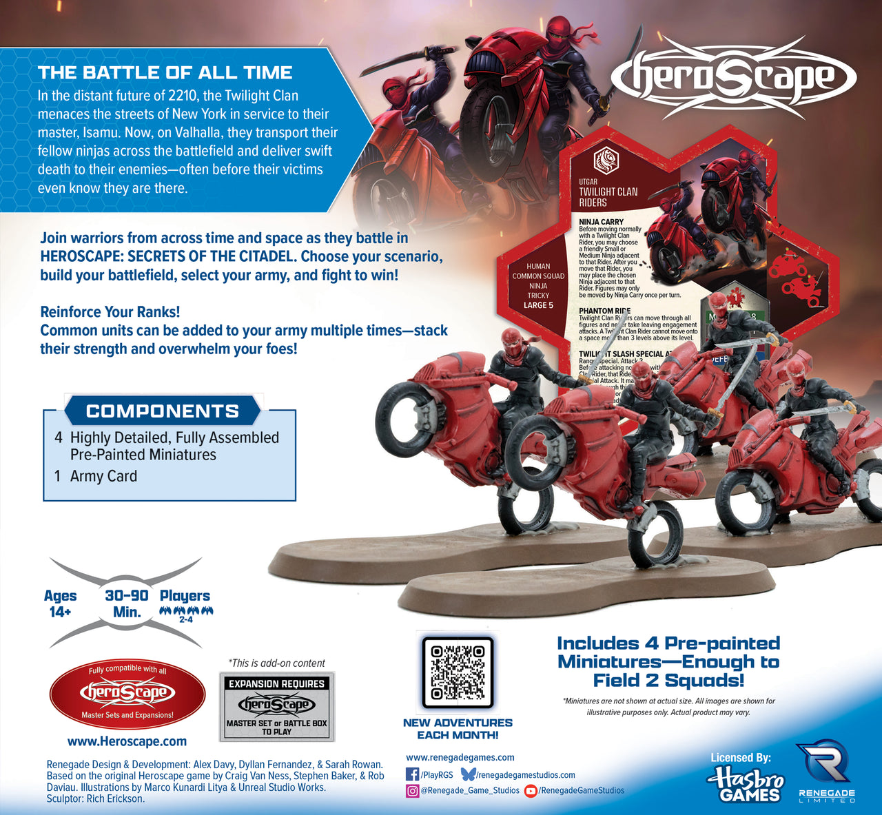 Secrets of the Citadel: Twilight Clan Riders Army Expansion - Pre-Painted Premium Edition (PRE-ORDER)-All Things Heroscape