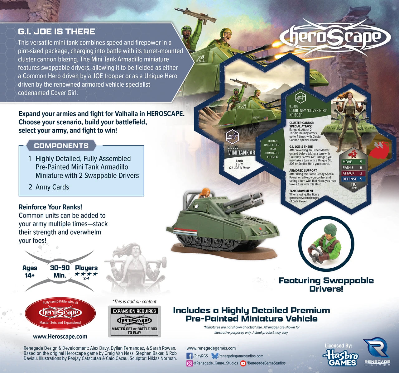 G. I. Joe is There: Mini Tank Armadillo Army Expansion - Pre-Painted Premium Edition (PRE-ORDER)