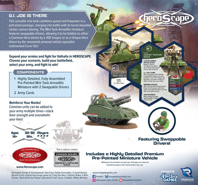 G. I. Joe is There: Mini Tank Armadillo Army Expansion - Pre-Painted Premium Edition (PRE-ORDER)