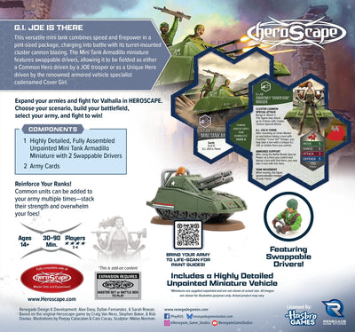 G. I. Joe is There: Mini Tank Armadillo Army Expansion - Unpainted Standard Edition (PRE-ORDER)