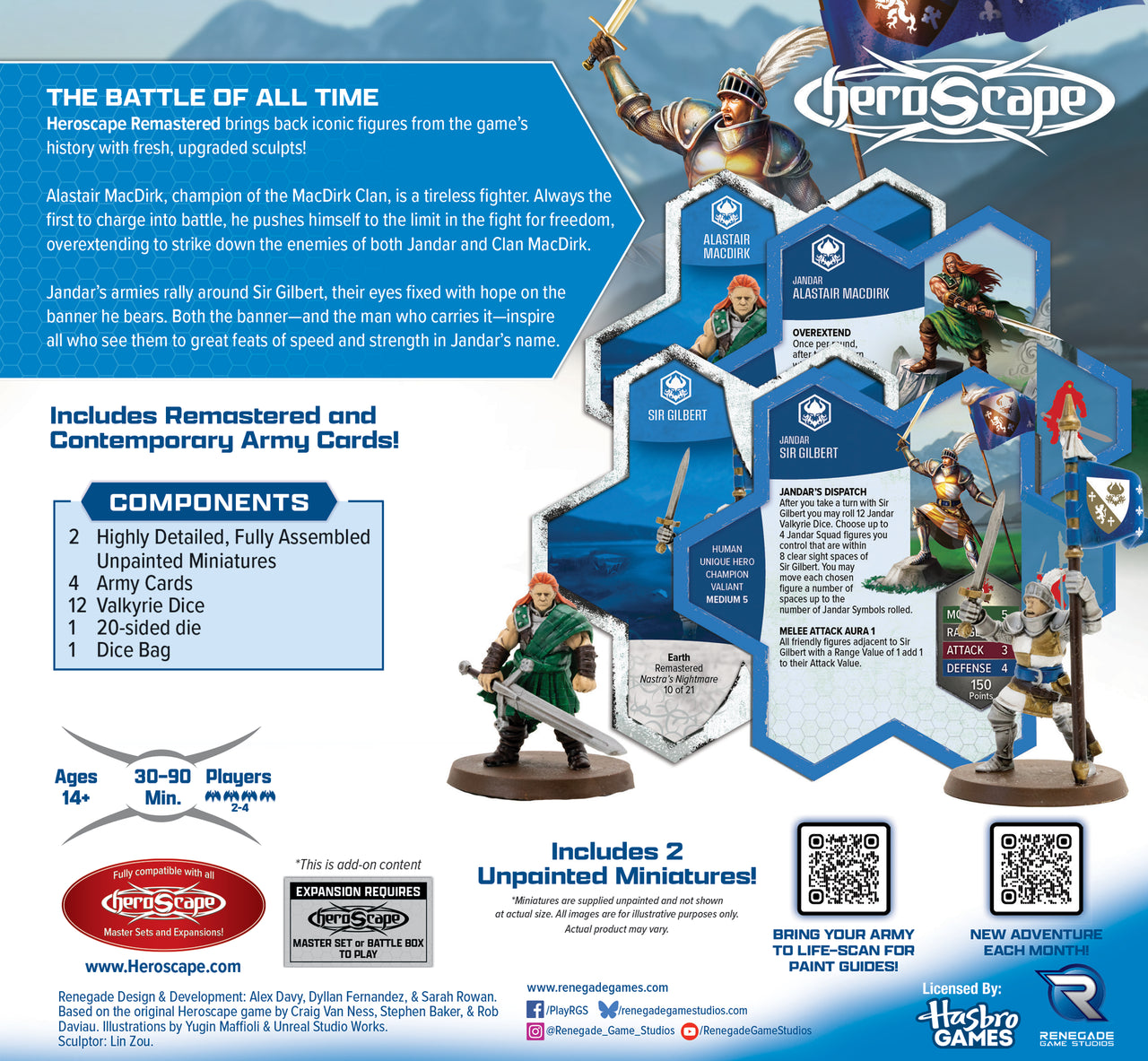 Secrets of the Citadel: Champions of Jandar Remastered Army Expansion - Unpainted Standard Edition (PRE-ORDER)-All Things Heroscape
