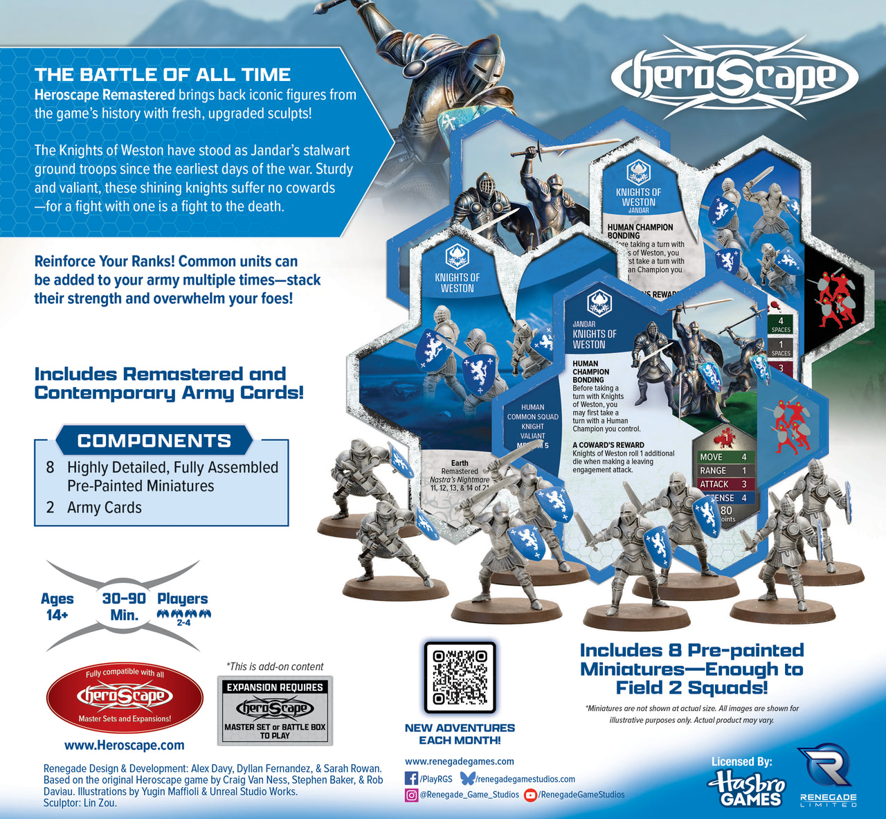 Secrets of the Citadel: Knights of Weston Remastered Army Expansion - Pre-Painted Premium Edition (PRE-ORDER)-All Things Heroscape