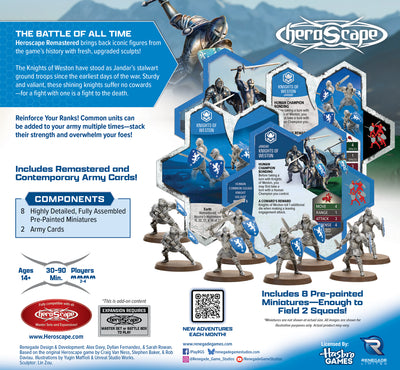 Secrets of the Citadel: Knights of Weston Remastered Army Expansion - Pre-Painted Premium Edition (PRE-ORDER)-All Things Heroscape