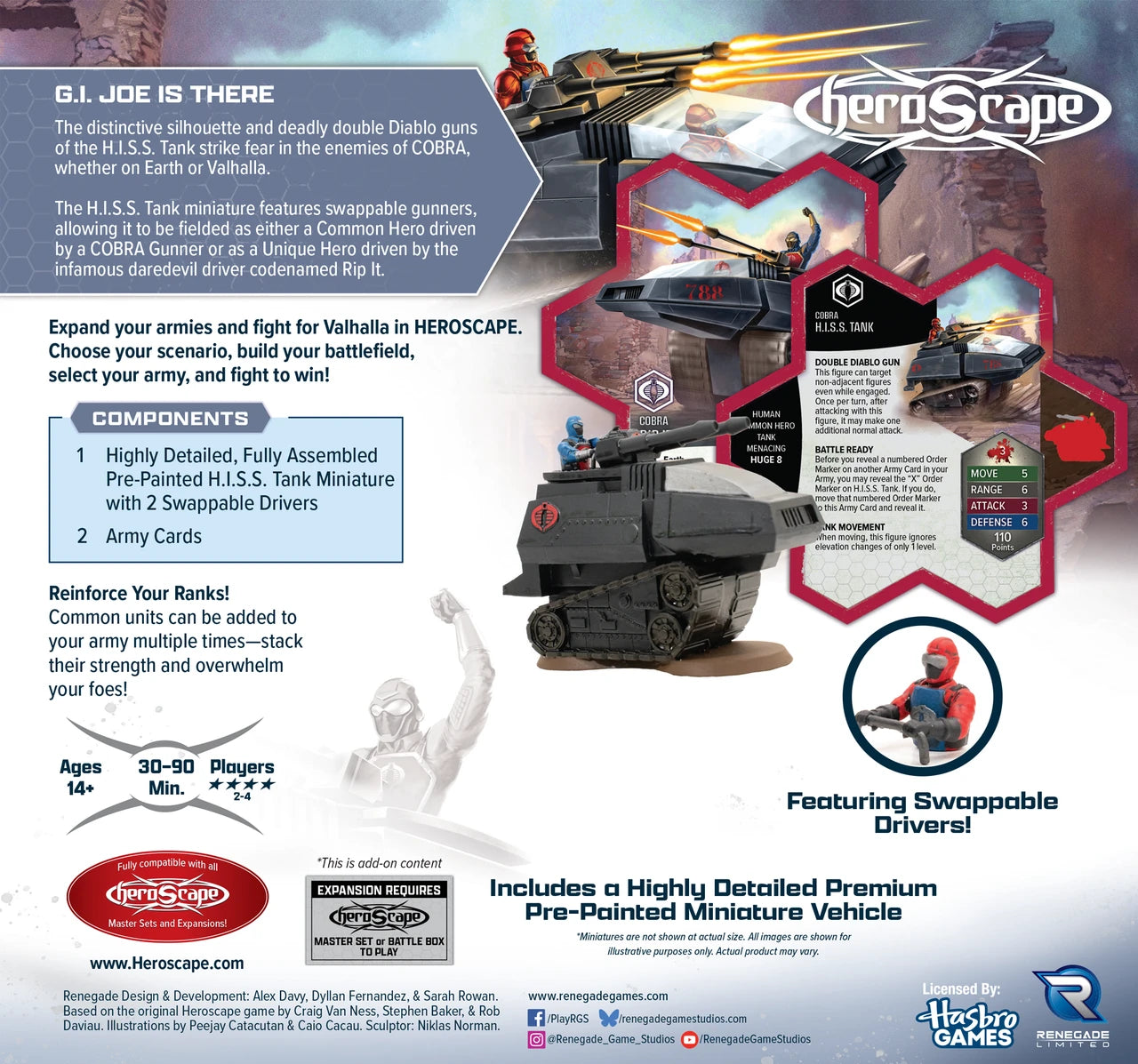 G. I. Joe is There: H.I.S.S Tank Army Expansion - Pre-Painted Premium Edition (PRE-ORDER)