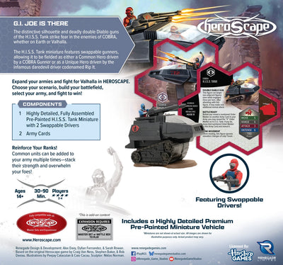 G. I. Joe is There: H.I.S.S Tank Army Expansion - Pre-Painted Premium Edition (PRE-ORDER)