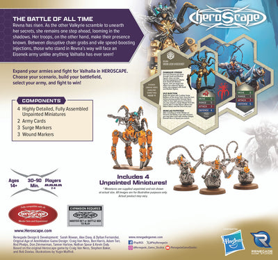 Revna's Rebuke: Iron Lich Viscerot and Necrotech Wraithriders - Unpainted Standard Edition-All Things Heroscape