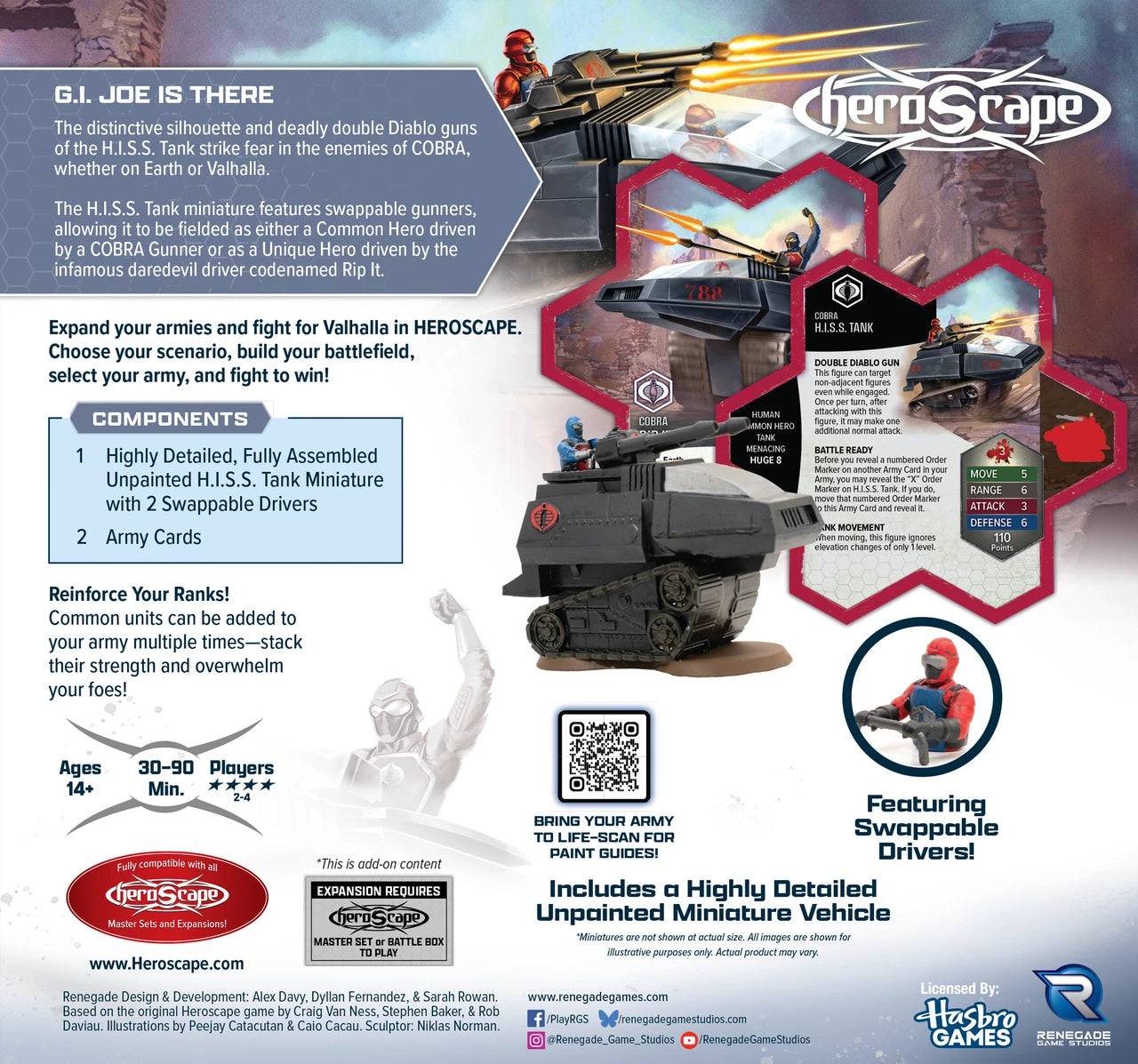 G. I. Joe is There: H.I.S.S Tank Army Expansion - Unpainted Standard Edition (PRE-ORDER)